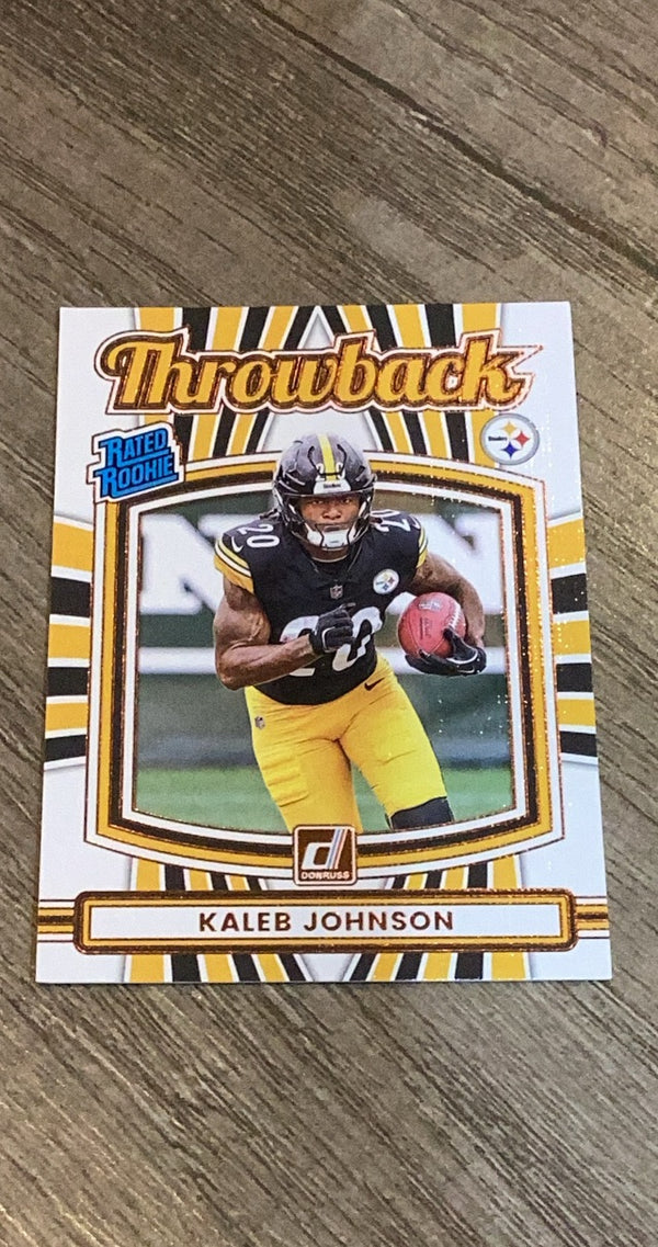 Kaleb Johnson 2025 Donruss Throwback front