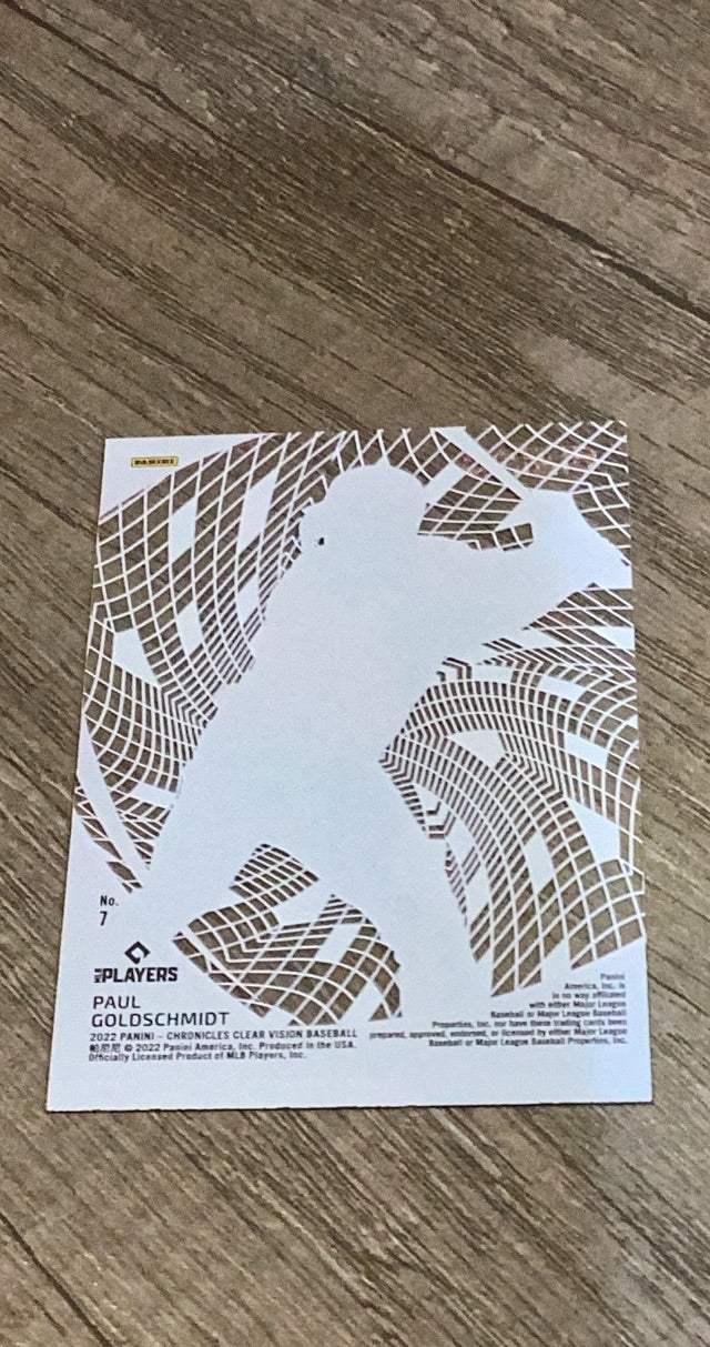 Paul Goldschmidt 2022 Clear Vision back