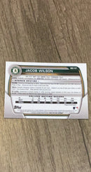 Jacob Wilson 2023 Bowman Draft Chrome back