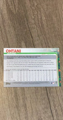 Shohei Ohtani 2019 Topps Holiday HW33 back