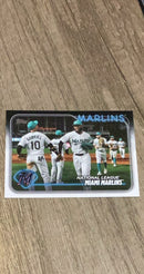 Miami Marlins 2024 Topps 252 front