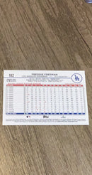Freddie Freeman 2024 Topps 102 back