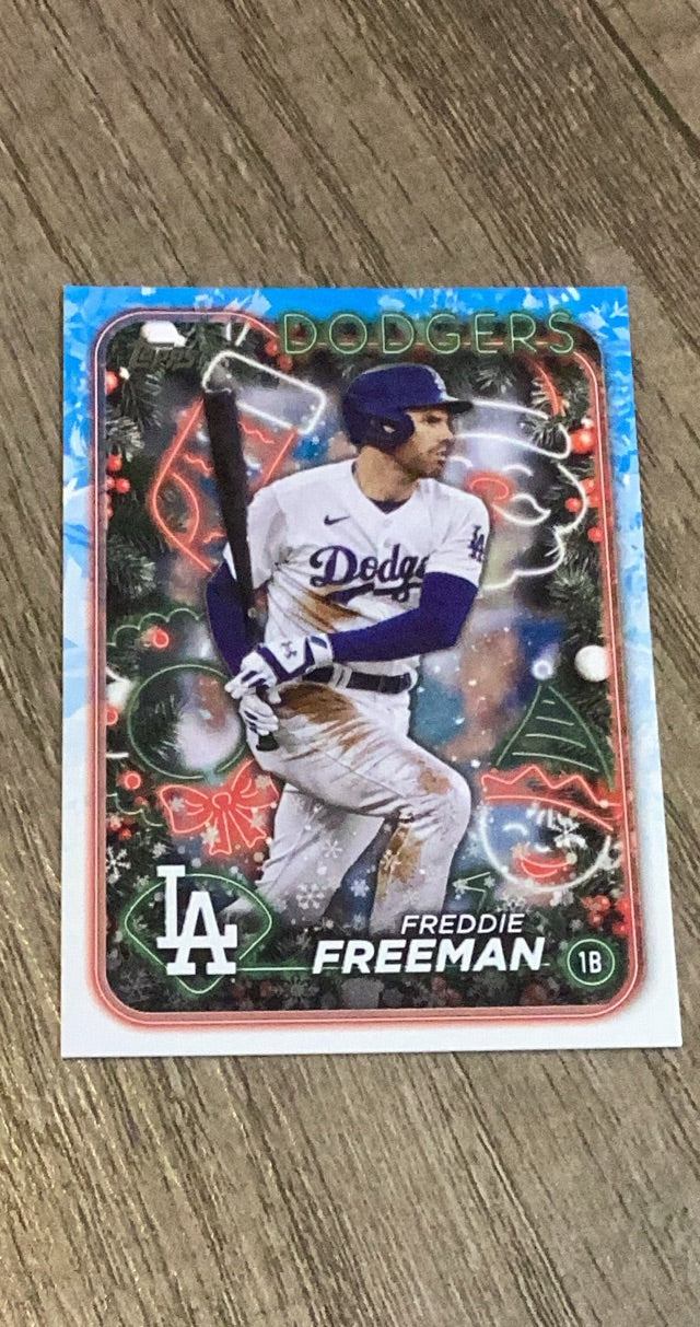 Freddie Freeman 2024 Topps Holiday H56 front
