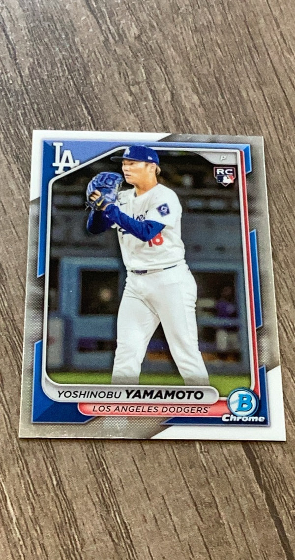 Yoshinobu Yamamoto 2024 Bowman 2024 Bowman Chrome 73 front