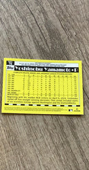 Yoshinobu Yamamoto 2025 Topps 2025 Topps - 1990 Topps Baseball 35th Anniversary Chrome (Series One) T90C-76 back