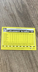 Luisangel Acuña 2025 Topps 2025 Topps - 1990 Topps Baseball 35th Anniversary (Series Two) 90B2-22 back