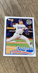 Yoshinobu Yamamoto 2024 Topps 2024 Topps Update - 1989 Topps Baseball 35th Anniversary 89US-29 front