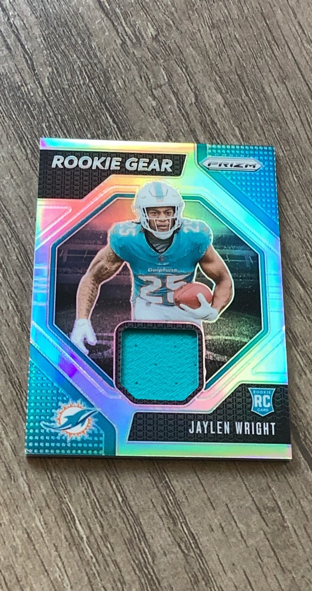 Jaylen Wright 2024 Prizm 2024 Panini Prizm - Rookie Gear RG-JWT front