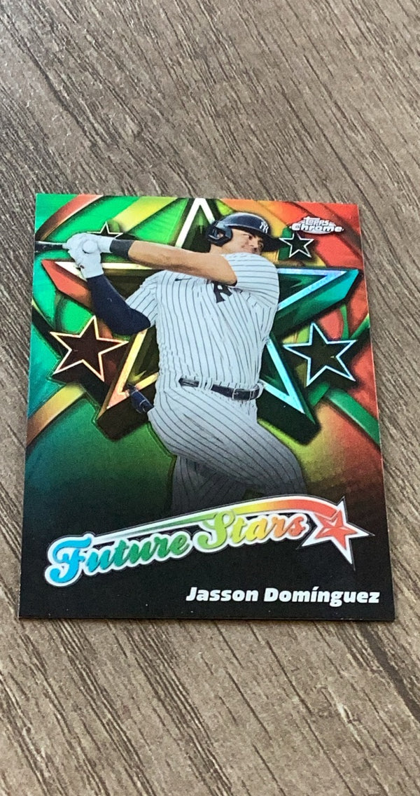 Jasson Domínguez 2025 Topps 2025 Topps Chrome - Future Stars FS-10 front