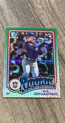 Pete Crow-Armstrong 2024 Bowman 2024 Bowman - Rookie of the Year Favorites Mojo Refractors ROY-13 front