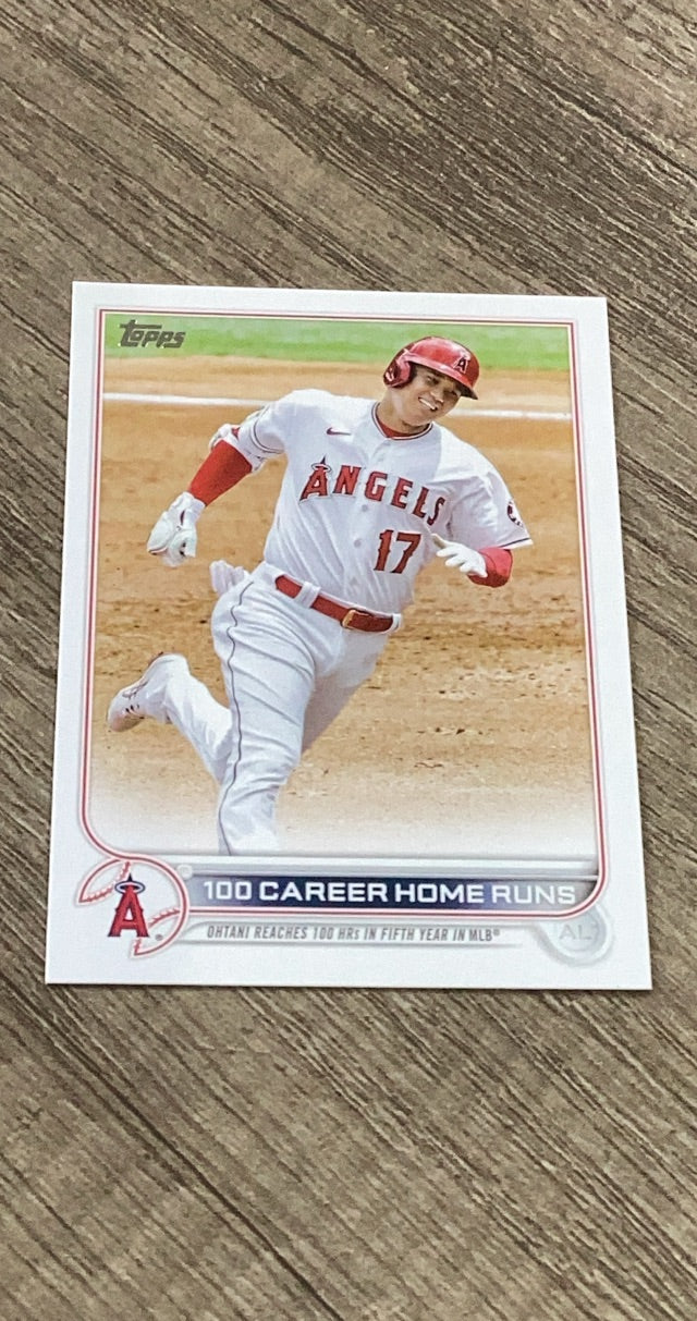 Shohei Ohtani 100 HR insert front