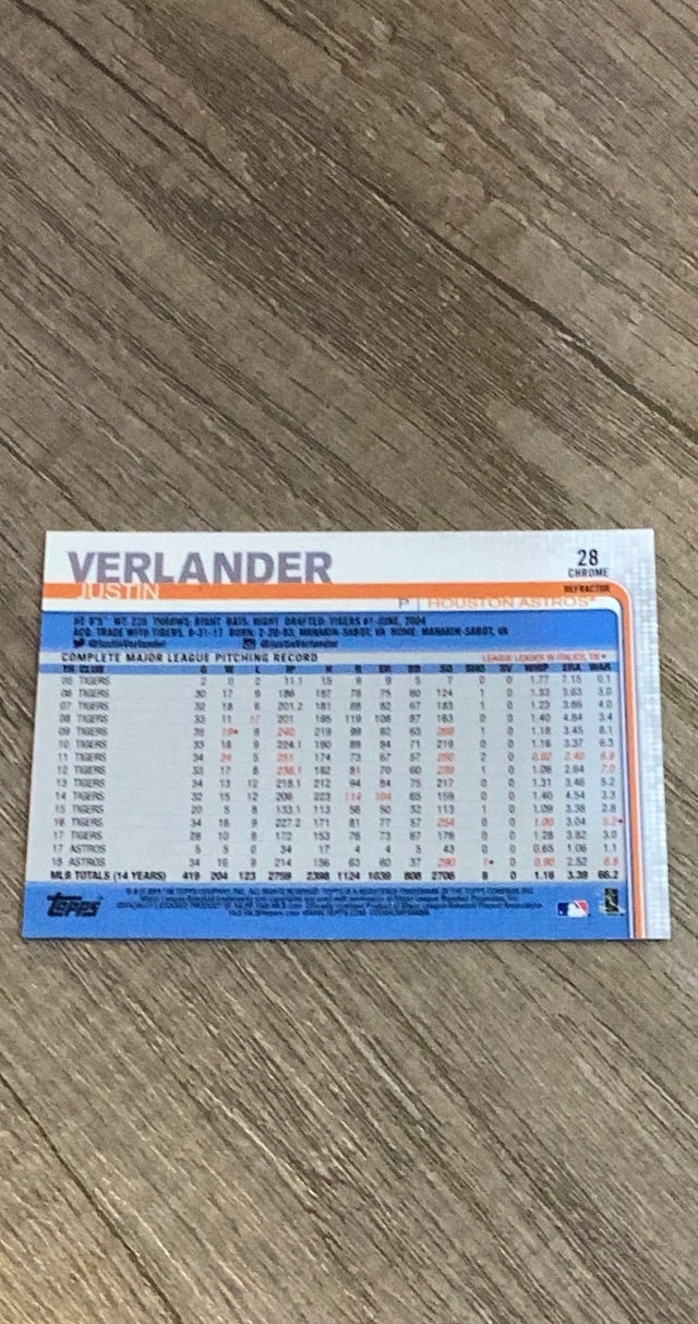 Verlander 2019 Chrome Pink back