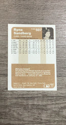 Ryne Sandberg 1983 Fleer 507 back