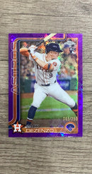 Zach Dezenzo 2025 Topps Chrome Logofractor Purple Refractors front