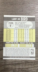 Larry Bird 1990-91 Fleer 8 back
