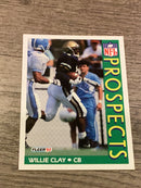 Willie Clay 1992 Fleer 436 trading card image front