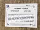 Opening Day Bronx Bash 2022 Topps Update US45 trading card image rear