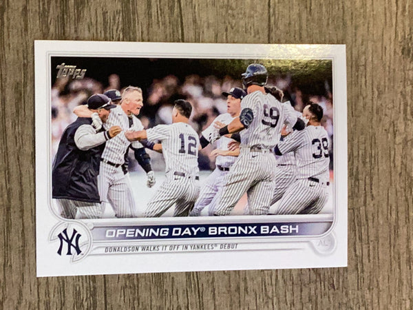 Opening Day Bronx Bash 2022 Topps Update US45 trading card image front