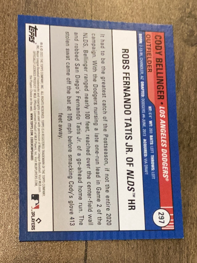 cody bellinger  MLB 2021 Topps Big League 297 Topps