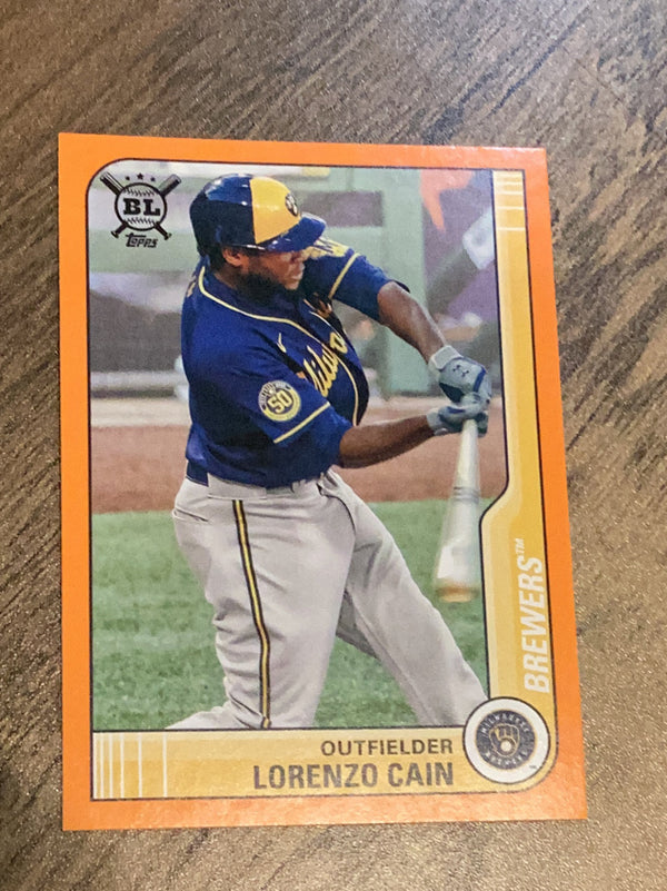 Lorenzo Cain 2021 Topps Big League Orange 196 trading card image front
