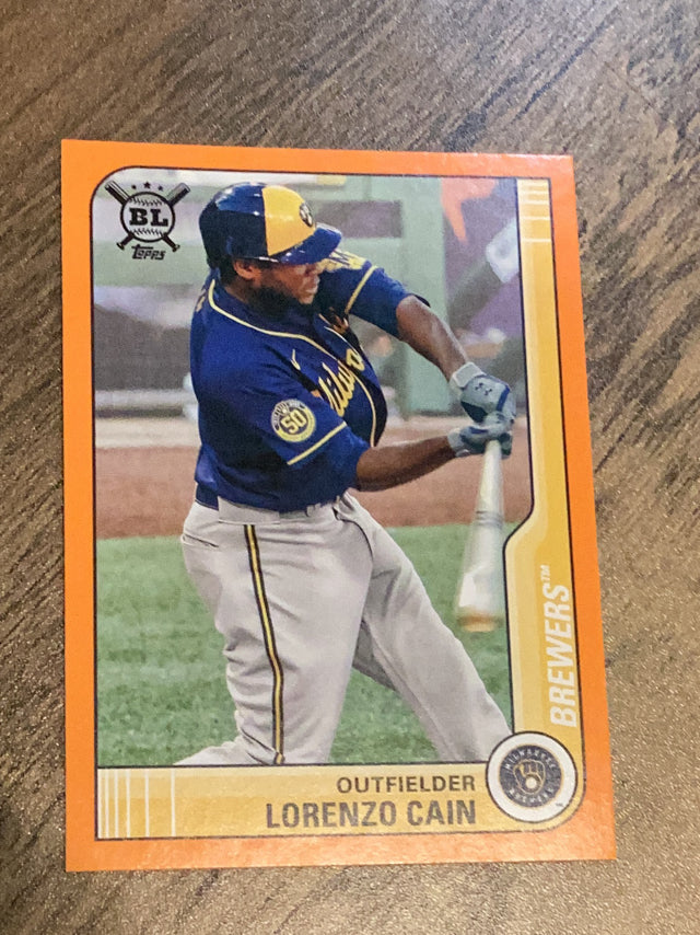 Lorenzo Cain 2021 Topps Big League Orange 196 trading card image front