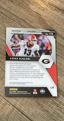 Azeez Ojulari Georgia Bulldogs NFL 2021 Panini Prizm Draft Picks Collegiate - Green Wave 110 Panini