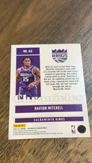 Davion Mitchell 2021-22 Panini Chronicles 42 trading card image rear