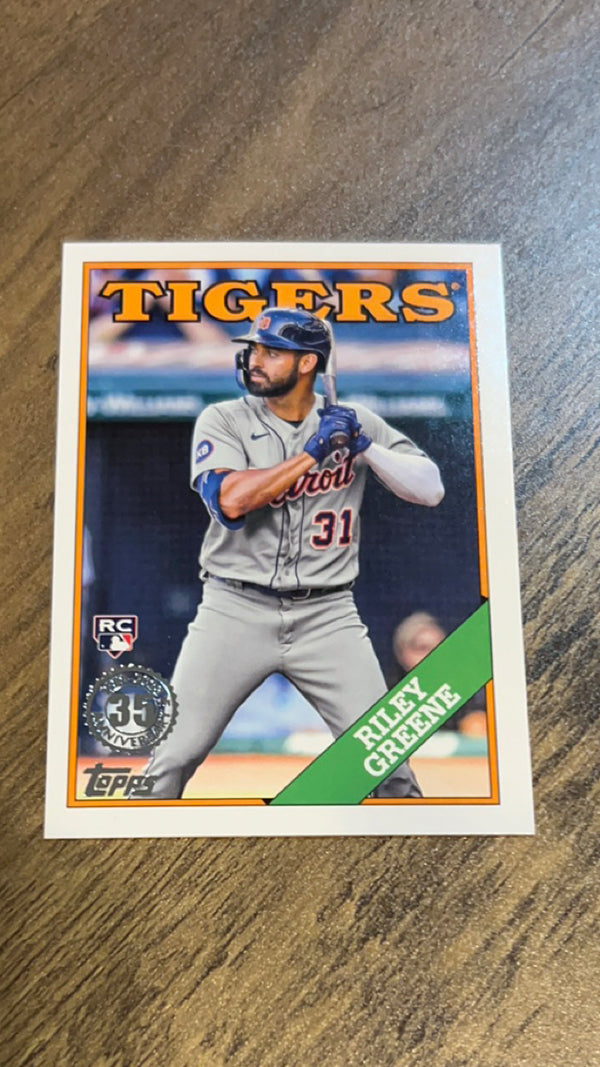 Riley Greene 2023 Topps 1988 Anniversary T88-93 trading card image front