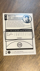 Cade Cunningham 2021-22 Panini Hoops 201 trading card image rear