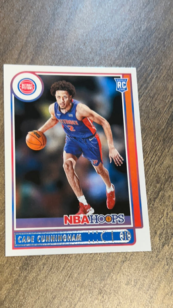 Cade Cunningham 2021-22 Panini Hoops 201 trading card image front