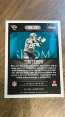 Tim Tebow 2021 Panini Illusions - Trophy Collection Dots 10 trading card image rear