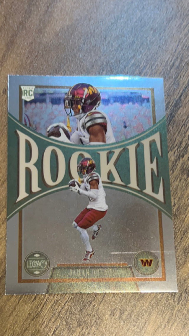 Jahan Dotson 2022 Panini 2022 Panini Chronicles - 2022 Panini Legacy Update Green 207 trading card image front