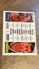 Joe Dumars / Reggie Miller 1993 SkyBox Premium Showdown Series SS10 trading card image rear
