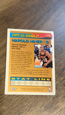 Harold Miner 1993 Topps 175 trading card image rear