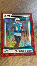 Channing Tindall 2022 Score - Dots Red 355 trading card image front