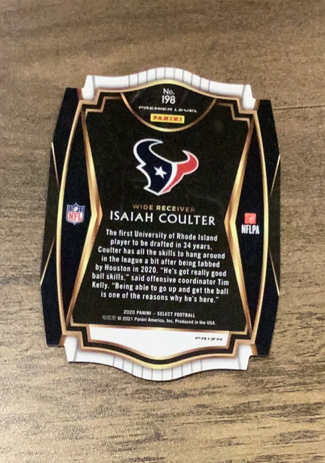 Isaiah Coulter 2020 Panini Select trading card image rear