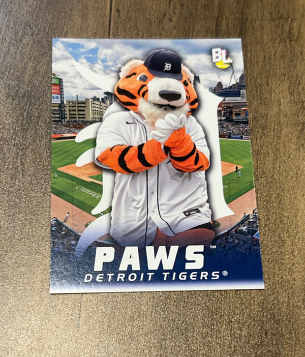 Paws 2023 Topps Big League Mascots M-11 trading card image front