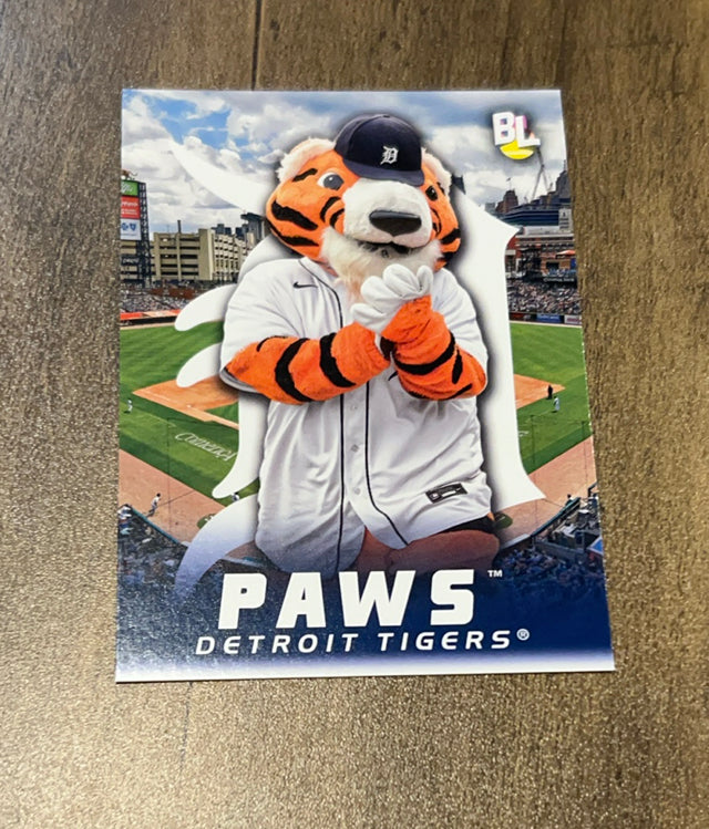 Paws 2023 Topps Big League Mascots M-11 trading card image front