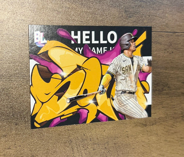 Juan Soto 2023 Topps Big League Roll Call Wildstyle Edition RC-5 trading card image front