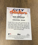 Alex Bregman 2023 Topps Big League City Slickers CS-9 trading card image rear