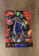 James Harden 2022-23 Panini Select - Red Cracked Ice Prizms 25 trading card image front