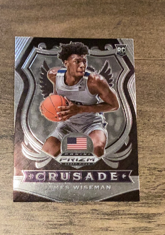 James Wiseman 2020 Panini Prizm Draft Picks 82 trading card image front