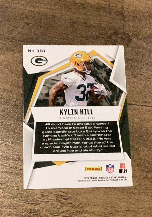Kylin Hill 2021 Panini Rookies & Stars trading card image rear