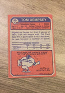 Tom Dempsey 1973 Topps 59 trading card image rear
