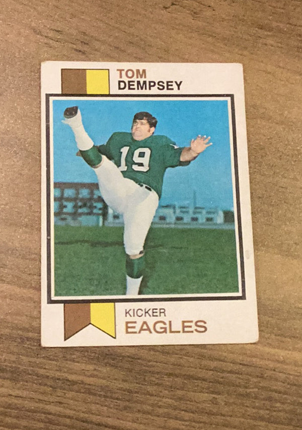 Tom Dempsey 1973 Topps 59 trading card image front
