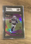 CeeDee Lamb 2020 Panini Select - Purple Prizm Die Cut Front