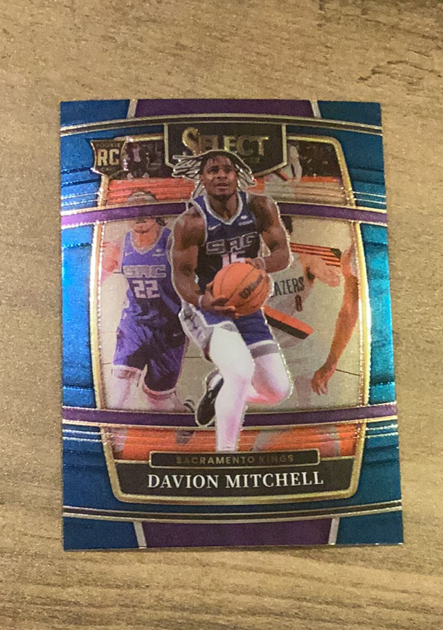 Davion Mitchell 2021-22 Panini Select - Blue (Retail Base) 23 trading card image front