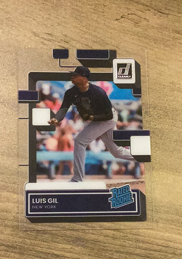 Luis Gil 2022 Panini Donruss Clearly RC Trading Card