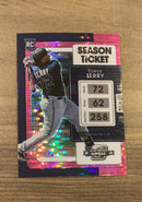 Curtis Terry 2022 Panini Chronicles - Contenders Optic Pink Pulsar 13 trading card image front