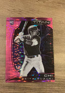 Seiya Suzuki 2022 Chronicles - Titan Pink Pulsar 4 trading card image front